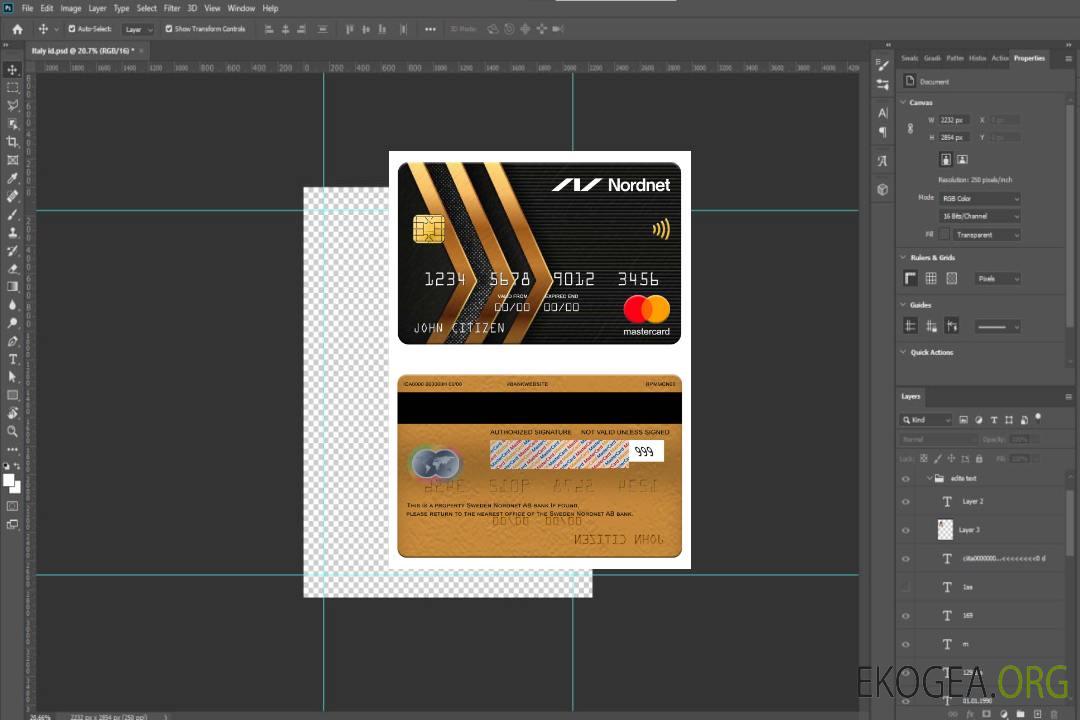 Carte bancaire suédoise Nordnet AB template Carte bancaire suédoise Nordnet AB template